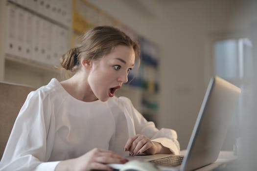 person researching conspiracy theories on a computer